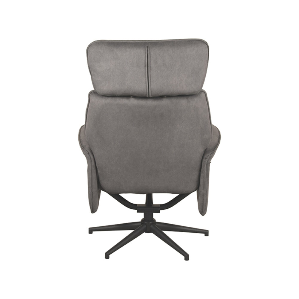 LABEL51 Fauteuil Verdal - Antraciet - Cosmo - Excl. Hocker