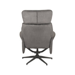 LABEL51 Fauteuil Verdal - Antraciet - Cosmo - Excl. Hocker