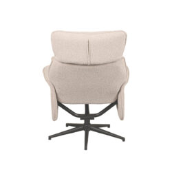 LABEL51 Fauteuil Verdal - Naturel - Boucle - Excl. Hocker
