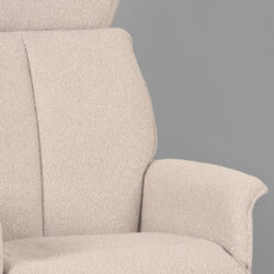 LABEL51 Fauteuil Verdal - Naturel - Boucle - Excl. Hocker
