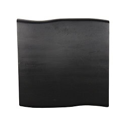 Strak zwart houten tafelblad met subtiele houtstructuur, perfect voor moderne eettafels en bureaus, vakmanschap en kwaliteit van Mokana Meubelen.