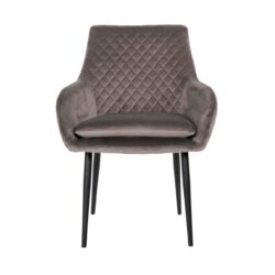 Eetkamerstoel Chrissy stone velvet (Set of 2)