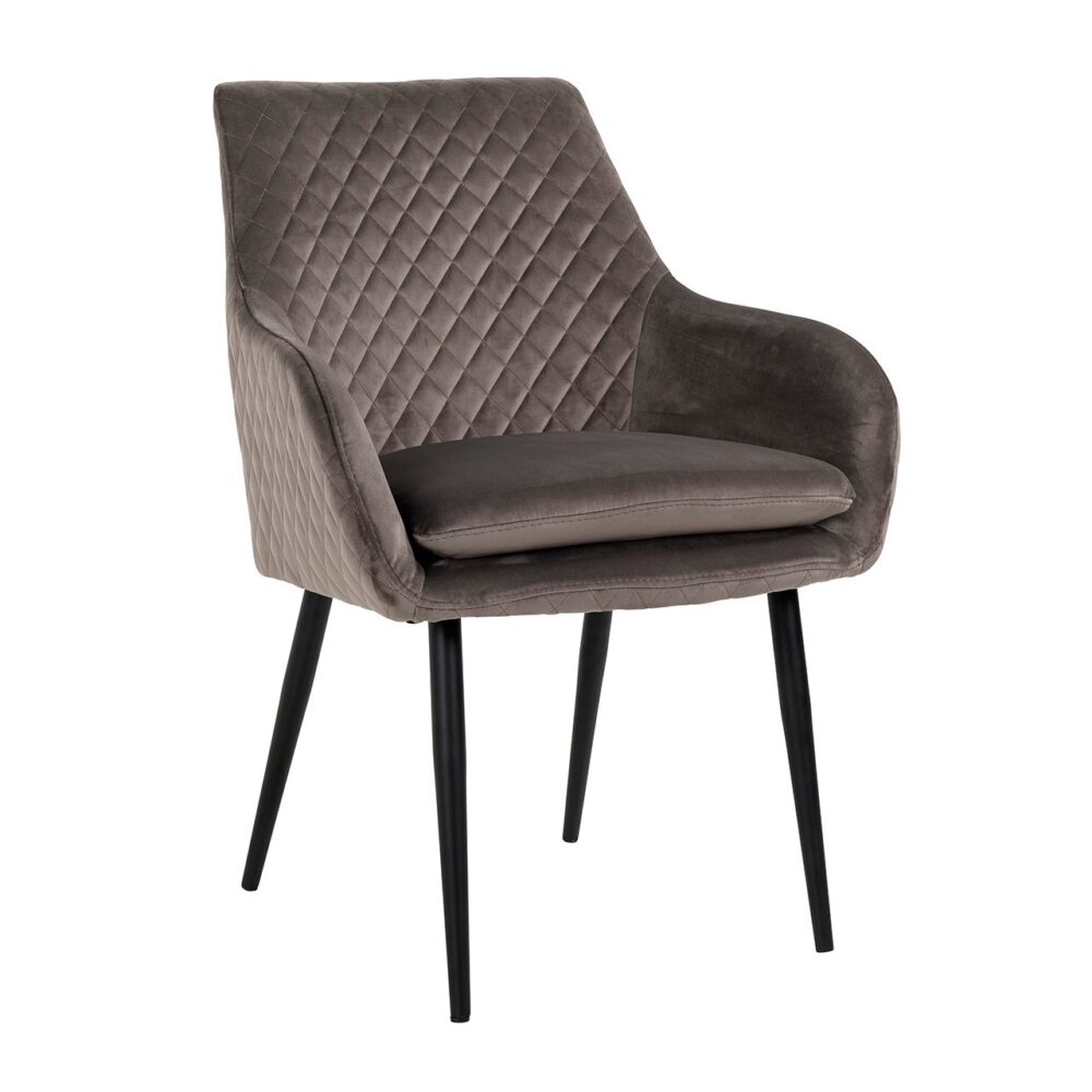 Eetkamerstoel Chrissy stone velvet (Set of 2)