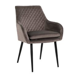 Eetkamerstoel Chrissy stone velvet (Set of 2)