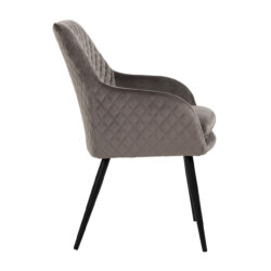 Eetkamerstoel Chrissy stone velvet (Set of 2)