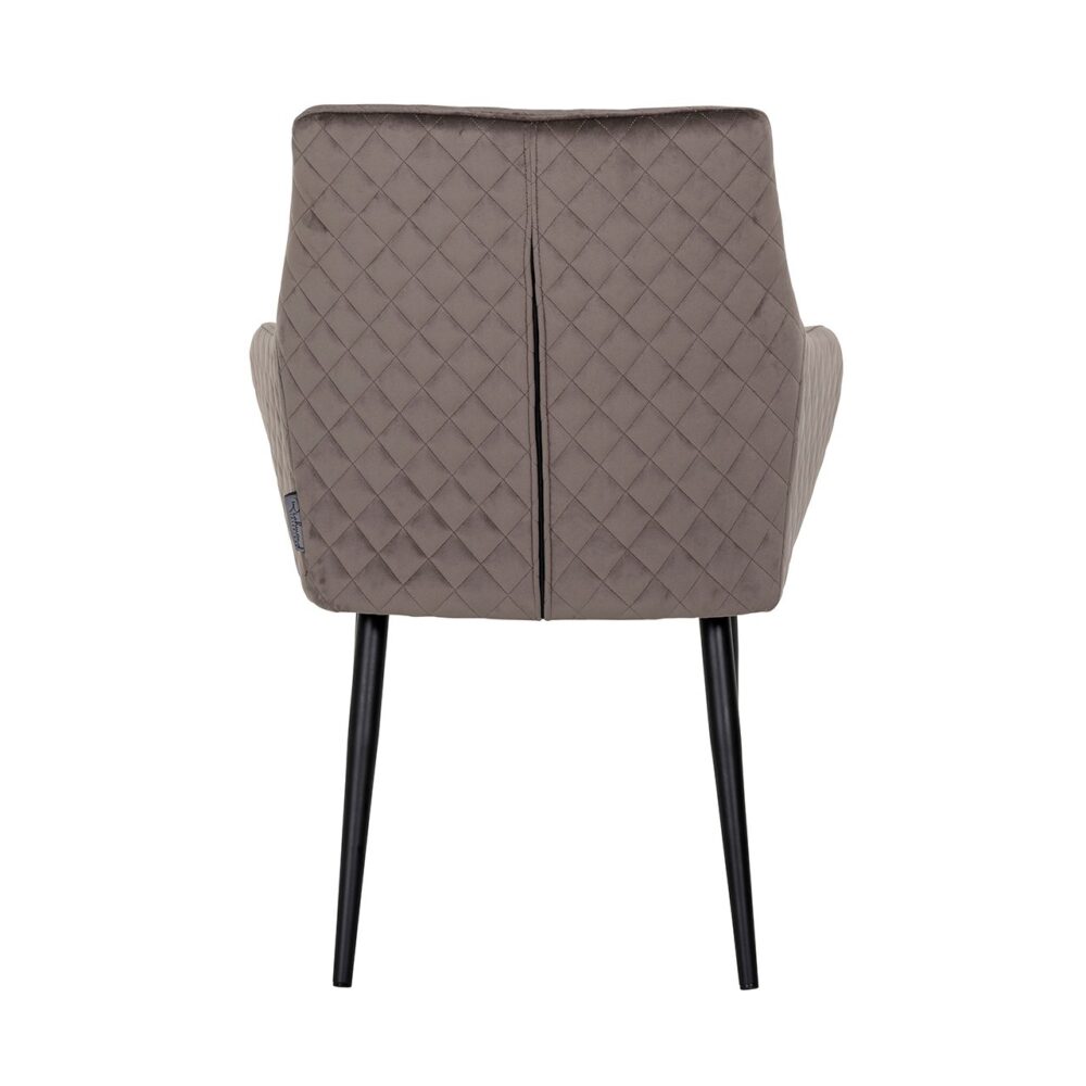 Eetkamerstoel Chrissy stone velvet (Set of 2)