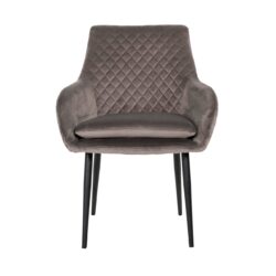 Eetkamerstoel Chrissy stone velvet (Set of 2)