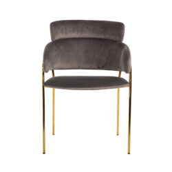 Eetkamerstoel Angelica stone velvet fire retardant