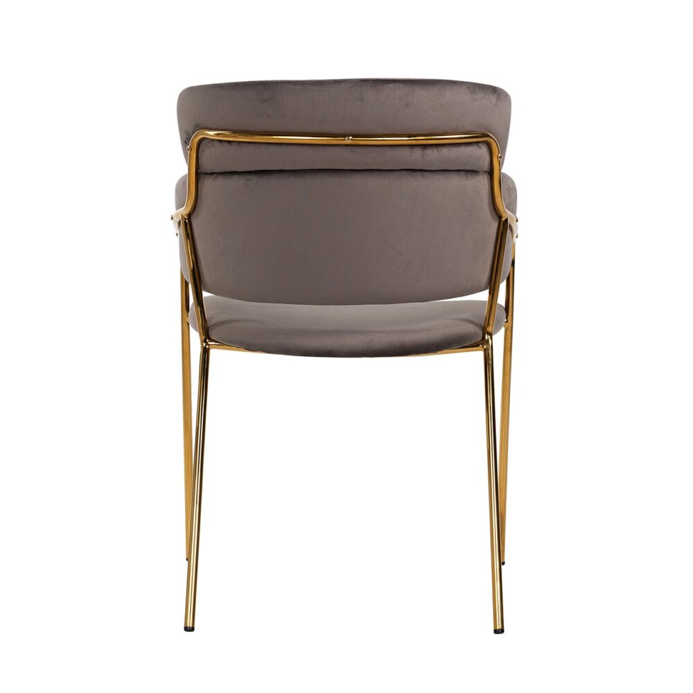 Eetkamerstoel Angelica stone velvet fire retardant