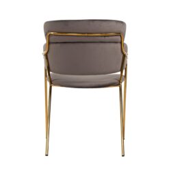 Eetkamerstoel Angelica stone velvet fire retardant