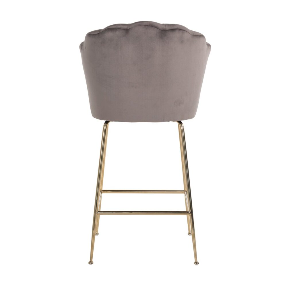 Barstoel Pippa stone velvet