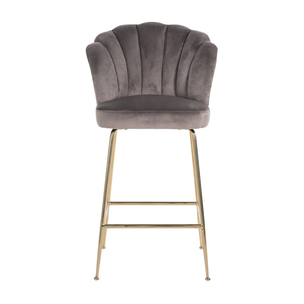 Barstoel Pippa stone velvet