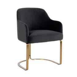 Eetkamerstoel Hadley quartz anthracite fire retardant