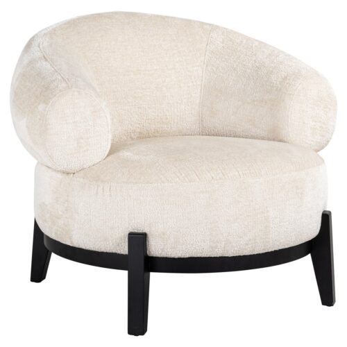 Fauteuil Montana white chenille (Bergen 900 white chenille)