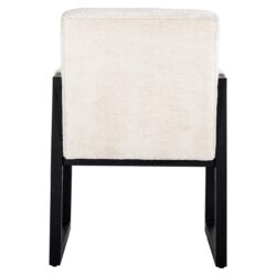 Eetkamerstoel Beck white chenille