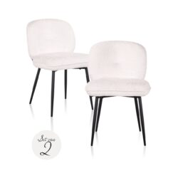 Eetkamerstoel Kiki sheep white (Set of 2)