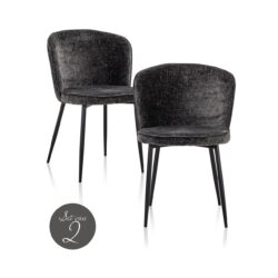 Eetkamerstoel Sandy graphite island (Set of 2)