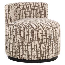 Luxueuze vintage stofstof lounge fauteuil met modern design, comfortabele zitting en unieke textuur, perfect voor stijlvolle woonruimtes.