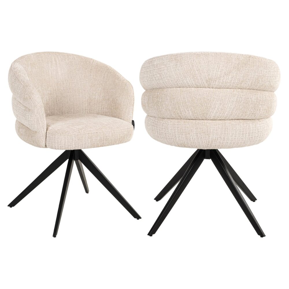 Draaistoel Serenity beige chenille (Niagara 902 beige Chenille)