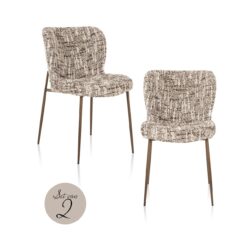 Stoel Odarby brown omara (set van 2) (Omara 08 brown)