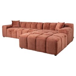 Bank Cube blush fusion 3-seater + lounge right