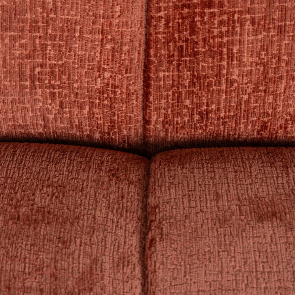Bank Cube blush fusion 3-seater + lounge right