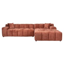 Bank Cube blush fusion 3-seater + lounge right