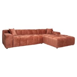 Bank Cube blush fusion 3-seater + lounge right
