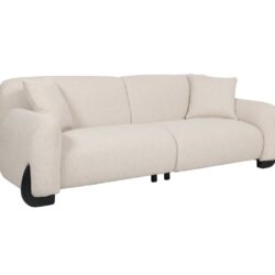Lichte, comfortabele stoffen bank van Mokana Meubelen met moderne uitstraling, perfect voor iedere woonkamer.