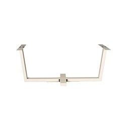 Untergestell für Tisch, weißer Rahmen, Metallunterbau für Mokana Ess- oder Couchtische, robustes und modernes Design, perfekt für individuelle Möbelprojekte.