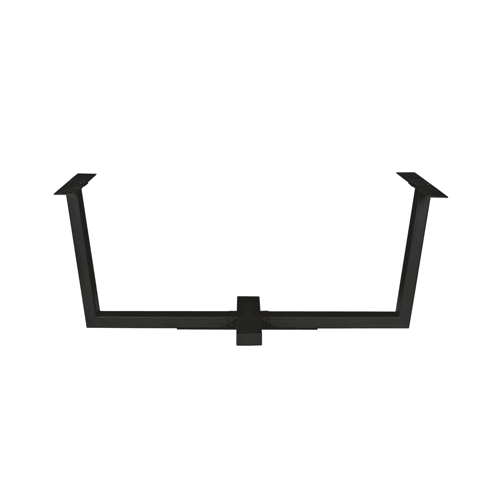 STF-0005-1 Stalen onderstel voor hoekbank of meubels, zwart metalen frame, moderne meubelonderdelen, stevige constructie, design meubelaccessoire van Mokana Meubelen.