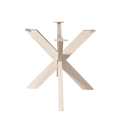 Tischfuß aus lackiertem Stahl für moderne Möbel, skandinavisches Design, robust und stilvoll, geeignet für Esstische und Arbeitstische.