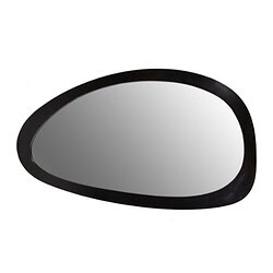 STF-0132-2 Reflecterend bijwerkspiegel met zwarte rand, modern ontwerp, ideaal voor de montage in badkamer, slaapkamer of hallway, ontworpen door Mokana Meubelen.