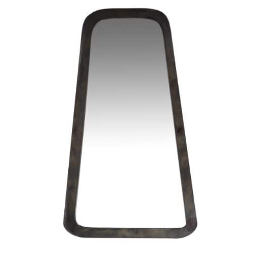 Elegante ronde spiegel met zwart metalen frame, perfect voor moderne en industriele interieurstijlen. Een stijlvolle toevoeging aan elke woonkamer, slaapkamer of hal.