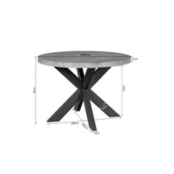 Eettafel Denver | 120 cm | Rond