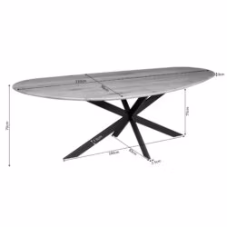 Eettafel Cloud | 210 cm | Eiken | Brown