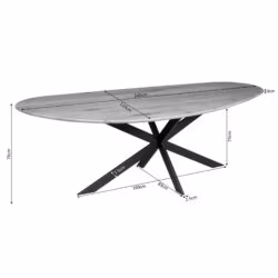 Eettafel Cloud | 240 cm | Eiken | Brown
