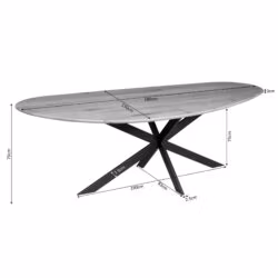 Eettafel Cloud | 280 cm | Eiken | Brown
