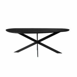 Eettafel Cloud | 180 cm | Eiken | Zwart