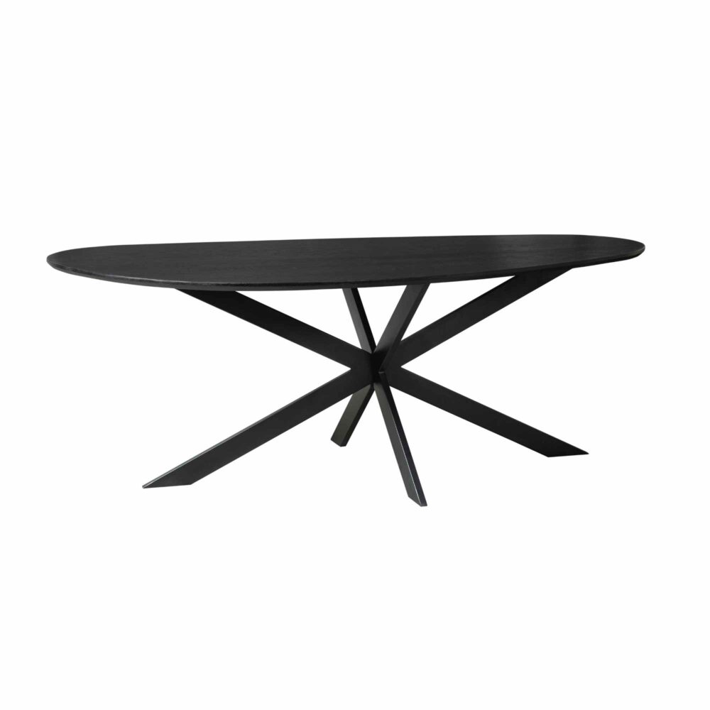 Eettafel Cloud | 210 cm | Eiken | Zwart