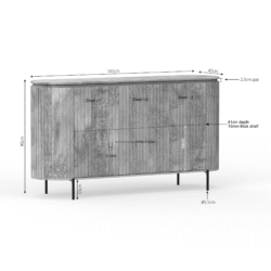 Dressoir Solana | 165 cm | Naturel