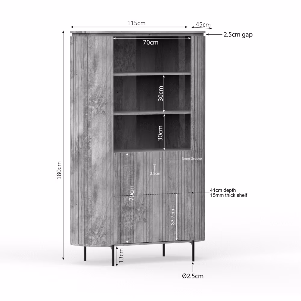 Wandkast Solana | 115 cm | Naturel