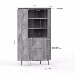 Wandkast Solana | 115 cm | Naturel