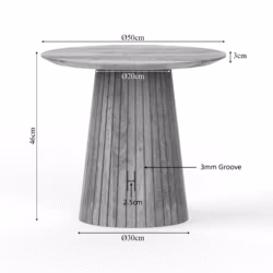 Salontafel Solana | 50 cm | Taupe