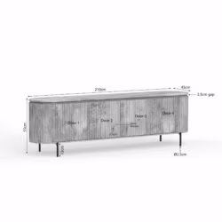 Tv meubel Solana | 210 cm |Taupe