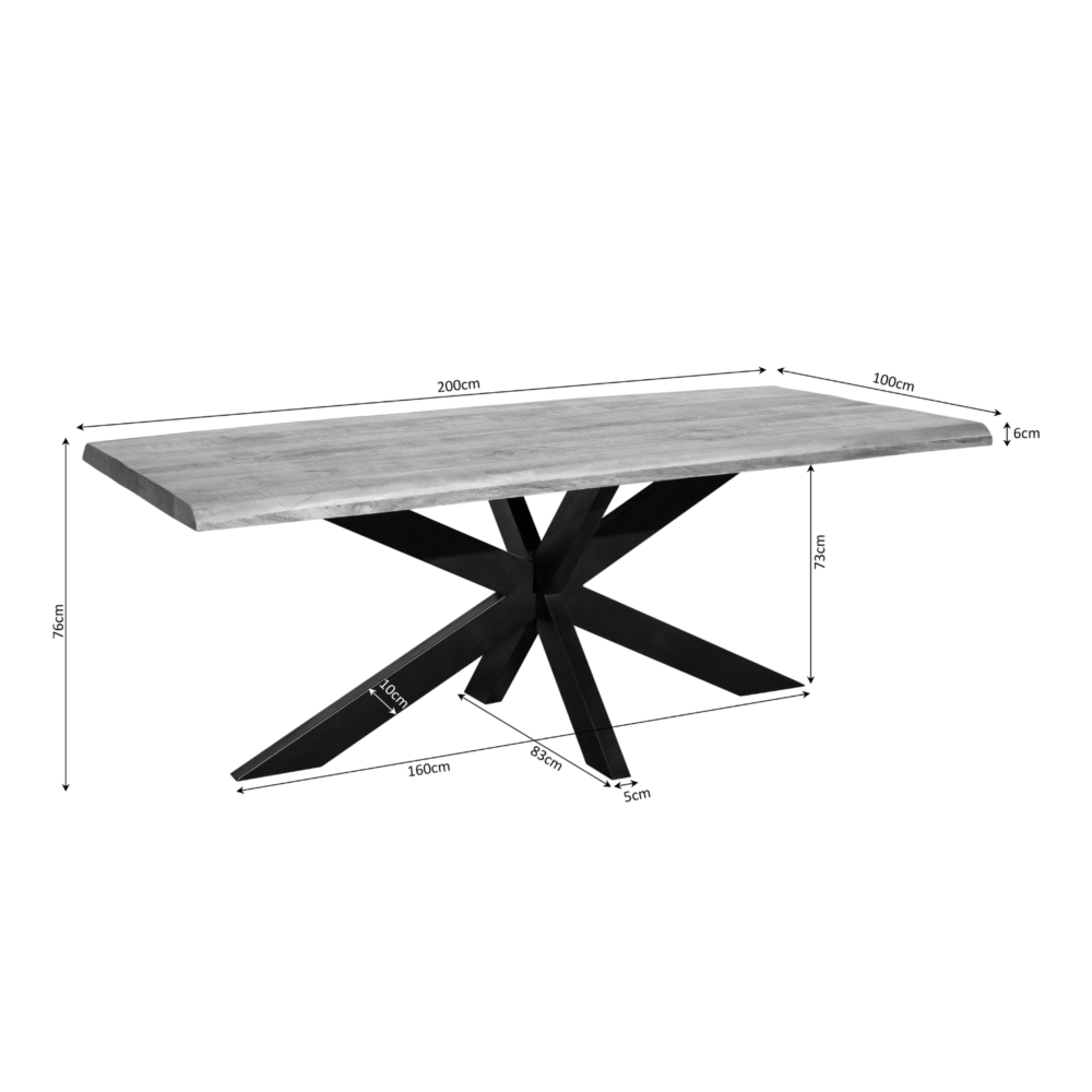 Boomstamtafel Denver | 200 cm