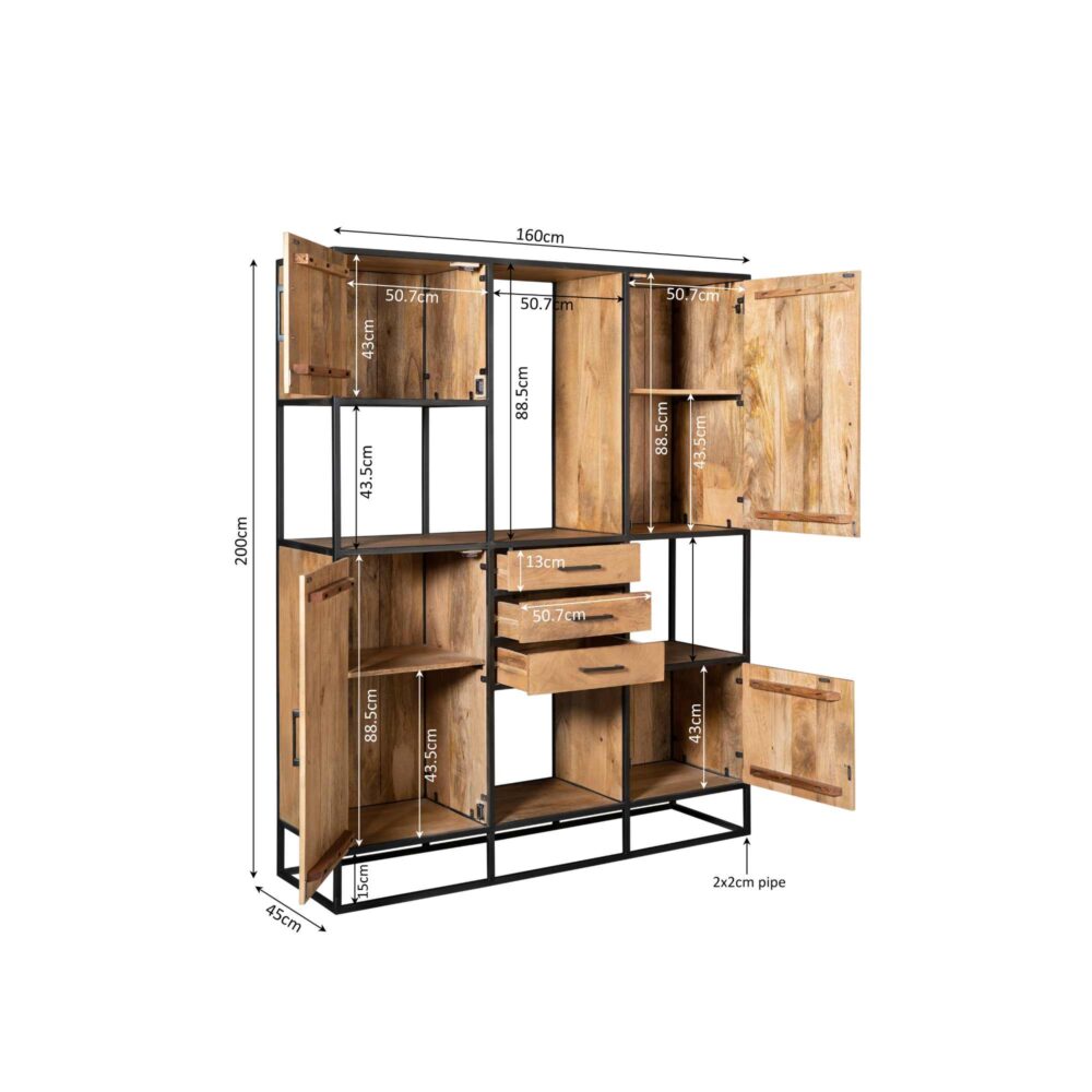 Vakkenkast Denver Supreme XXL | 160 cm