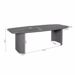 Eettafel Maré Brown | 200 cm