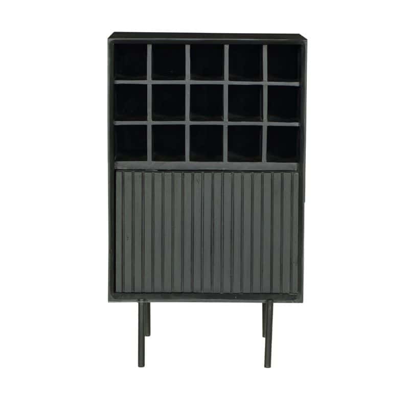 Geverfde industriële vitrinekast met 12 open vakken en schuifdeuren, stijlvolle en functionele opslag voor mooie deco en spullen. Perfect voor modern interieur en woonkamer.