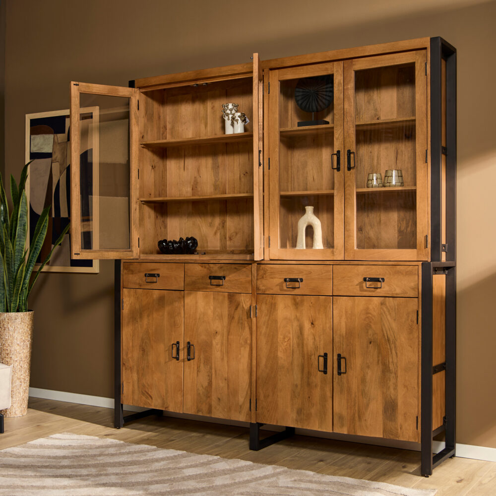Vitrinekast Boaz XXL | 200 cm